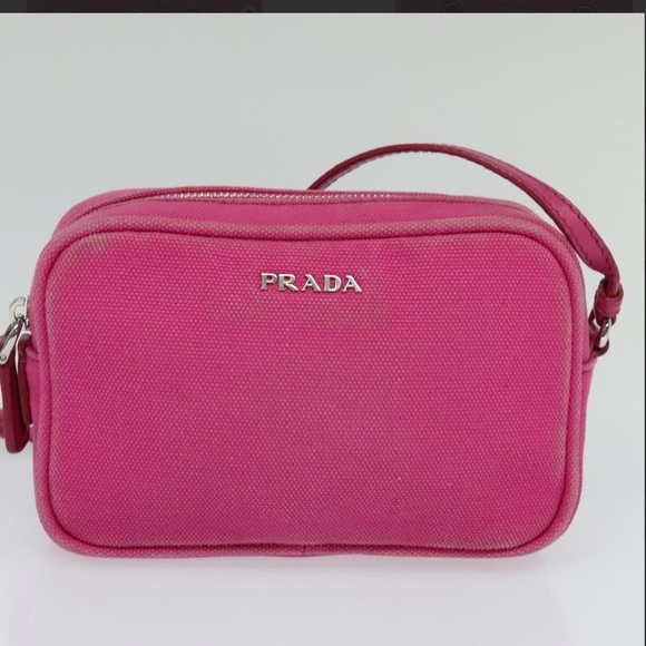 Prada Pink and Silver Crossbody Bag And Pouch - Picture 15 of 16